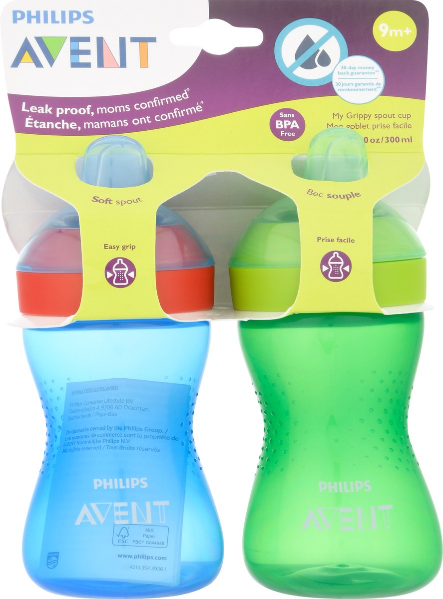 slide 3 of 11, Avent My Grippy 10 Ounce Spout Cup 2 ea, 2 ct