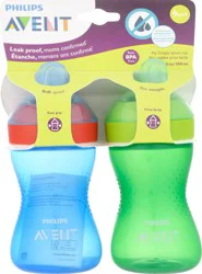 Philips Avent My Grippy Spout Sippy Cup - Blue/Green - 10 oz - 2 pk