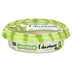 Lantana Edamame Hummus topped with Roasted Red Peppers and Sesame Seeds
