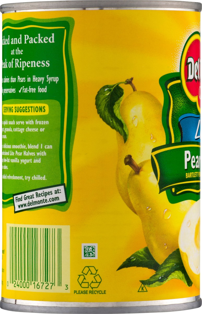 slide 7 of 9, Del Monte Lite Pear Halves, 15 oz