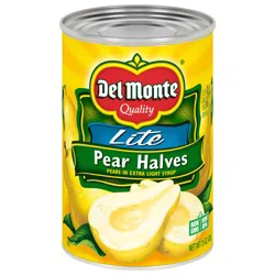 Del Monte Lite Pear Halves in Extra Light Syrup, 15 oz Can