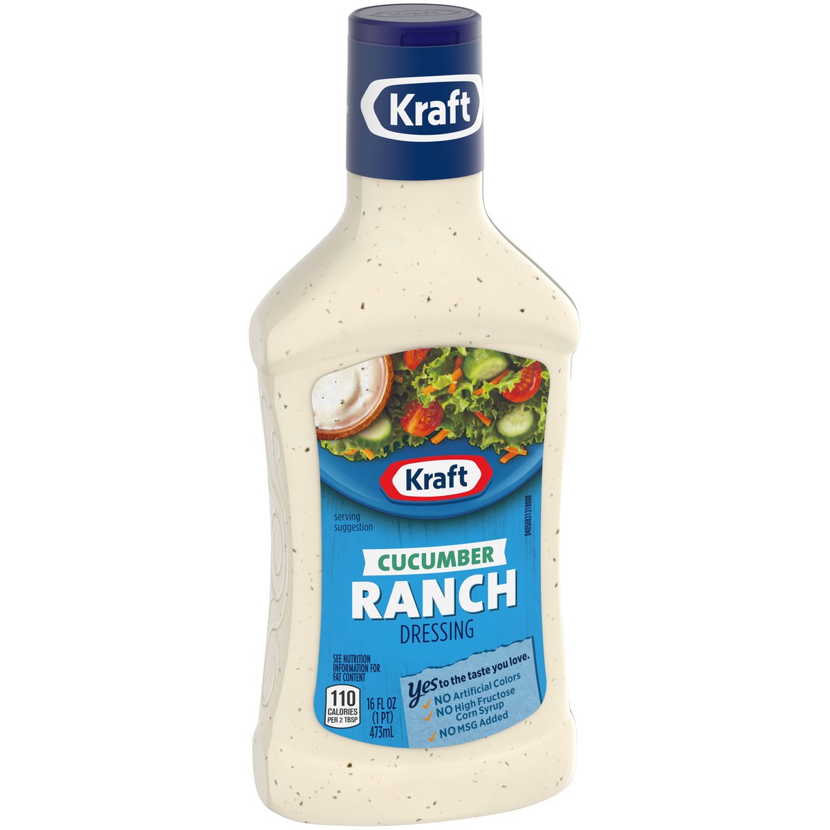 slide 3 of 9, Kraft Cucumber Ranch Salad Dressing, 16 fl oz Bottle, 16 fl oz