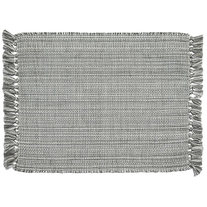 slide 1 of 1, Bee & Willow Home Fringed Placemats - Grey, 4 ct