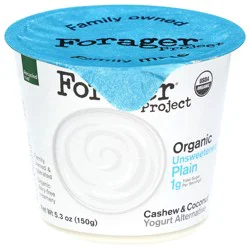 Forager Project Organic Probiotic Cashew & Coconut Unsweetened Plain Yogurt Alternative 5.3 oz
