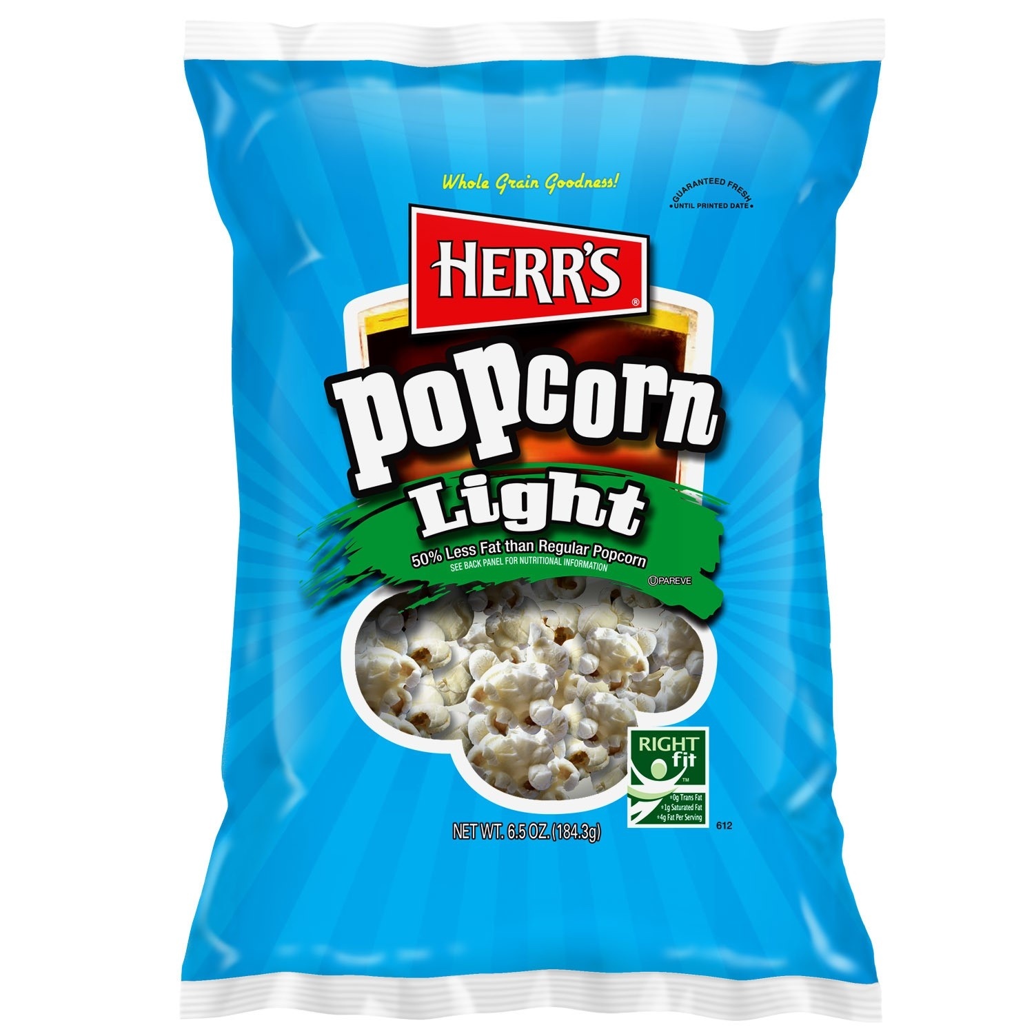 slide 1 of 1, Herr's Popcorn Light, 6.5 oz