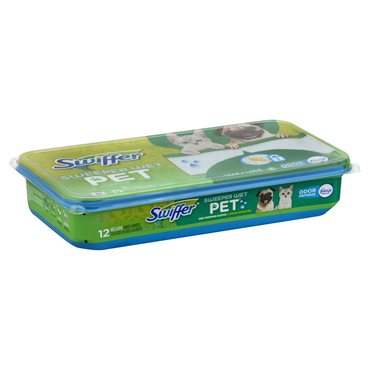 slide 1 of 1, Swiffer Wet Mopping Cloths 12 ea, 12 ct