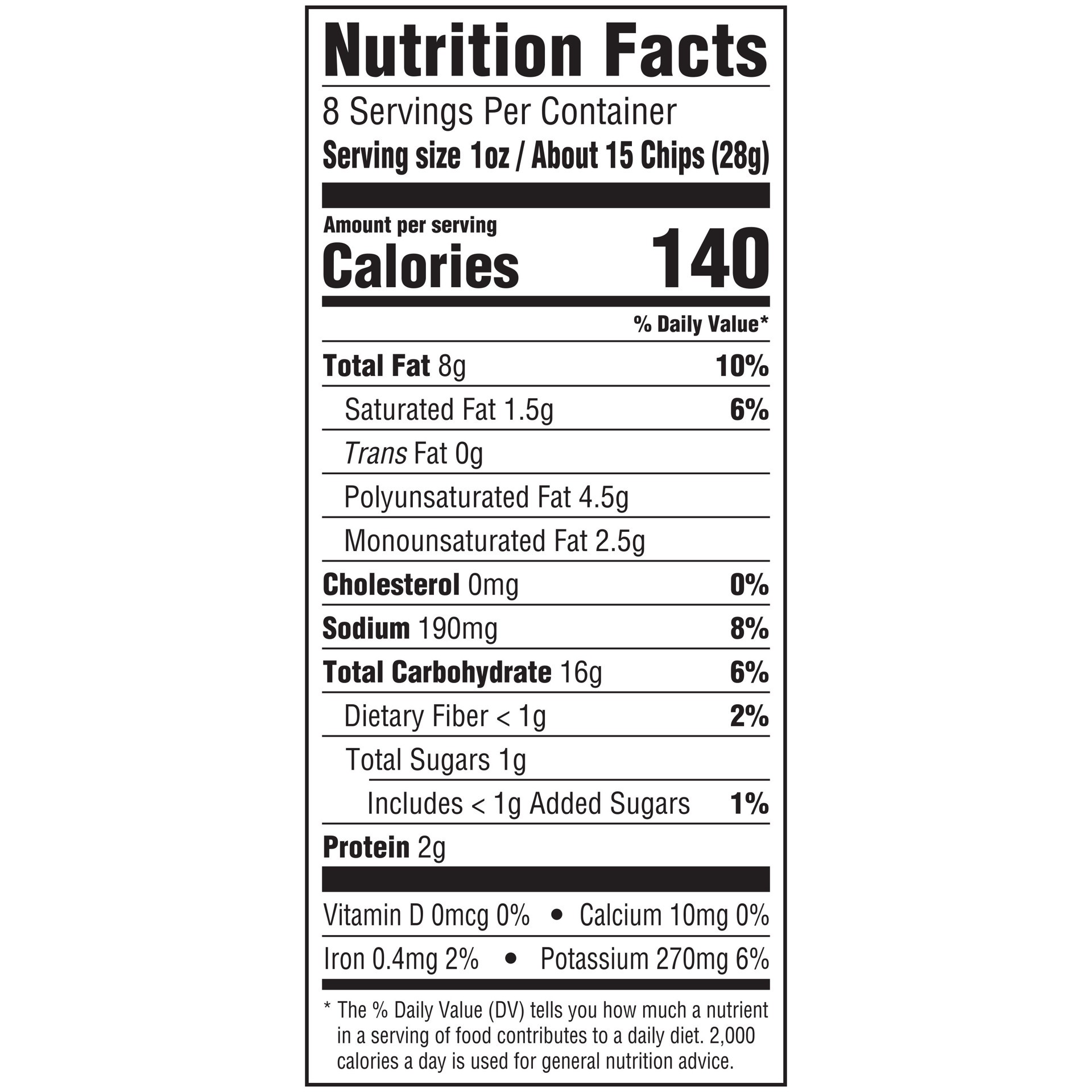 slide 4 of 6, Jay's Sour Cream & Onion, 8 oz