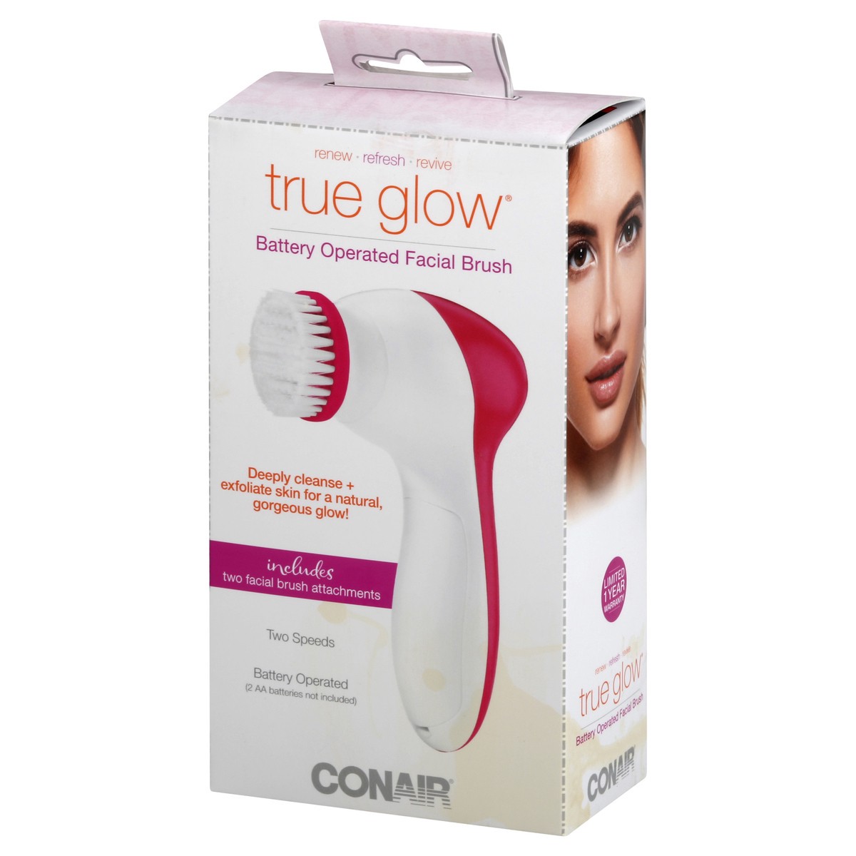 slide 2 of 8, Conair Facial Brush, Battery Operated, 1 ct