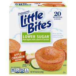 Entenmann's Little Bites Lower Sugar Apple Cinnamon Mini Muffins Pouches