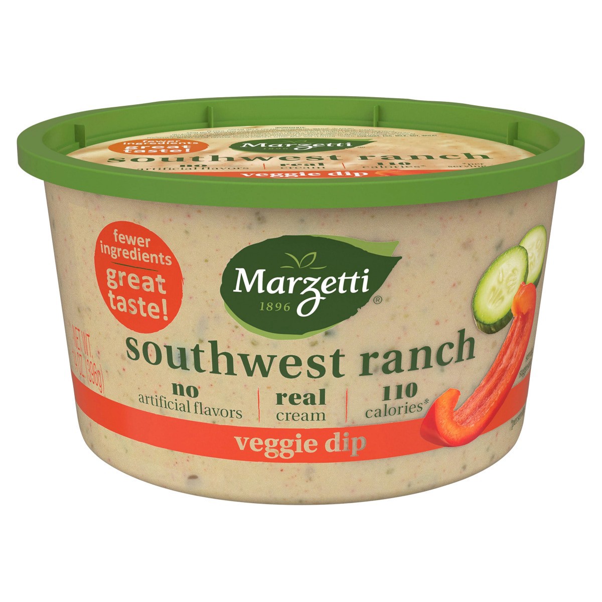slide 1 of 1, Marzetti Southwest Ranch Veggie Dip, 12 oz