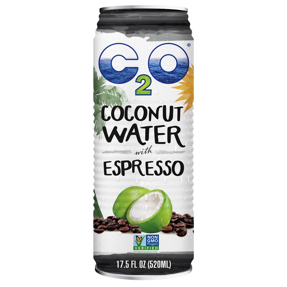 slide 1 of 3, C2O Espresso Coconut Water, 17.5 fl oz