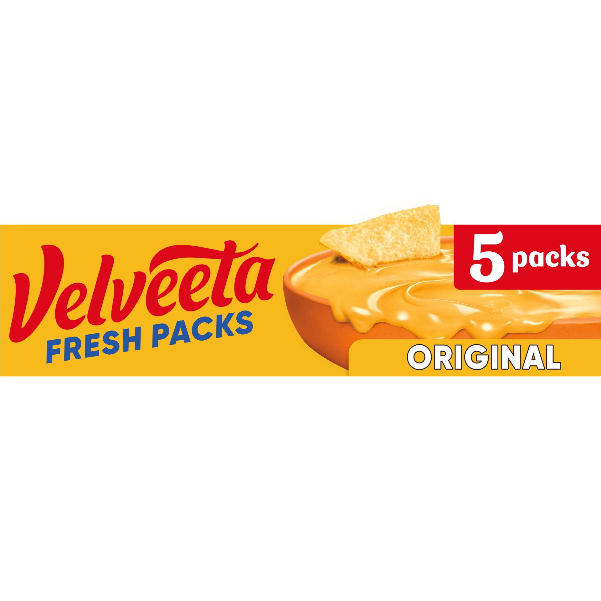 slide 1 of 9, Velveeta Fresh Packs Original Pasteurized Recipe Cheese Product Blocks, 5 ct Pack, 5 ct