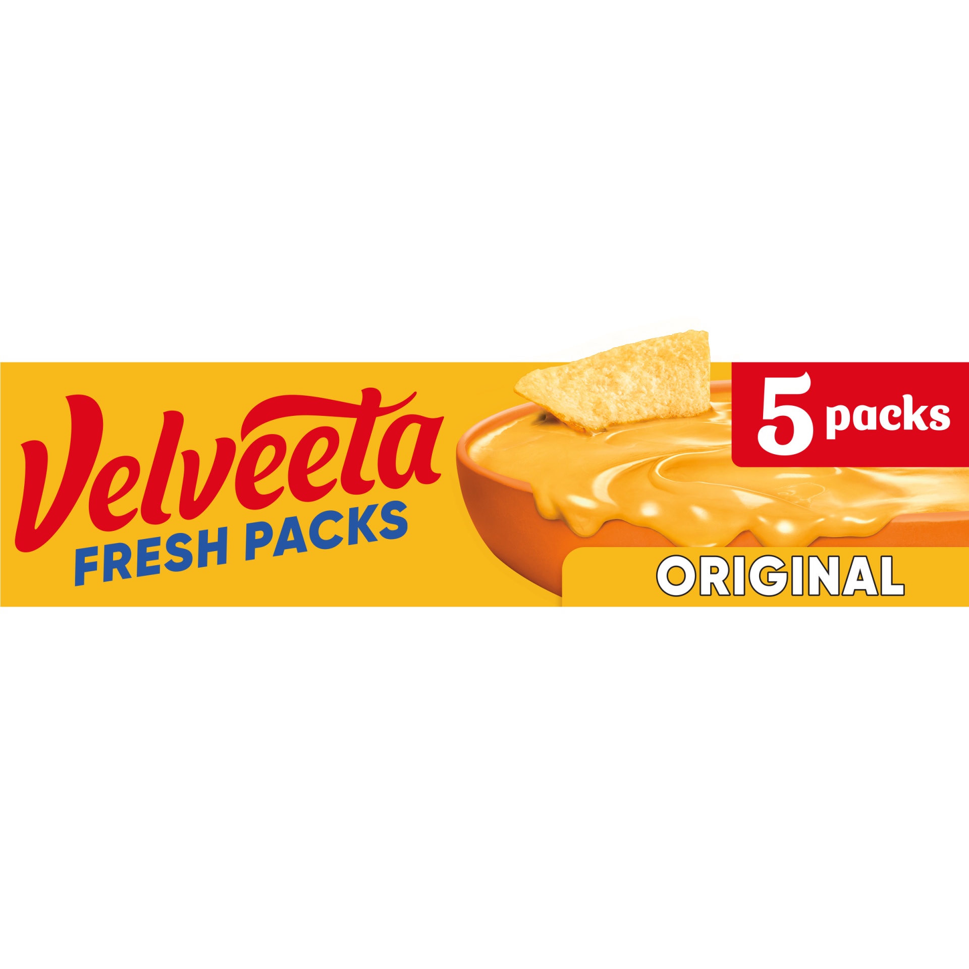 slide 1 of 5, Velveeta Fresh Packs Original Pasteurized Recipe Cheese Product Blocks Pack, 20 oz
