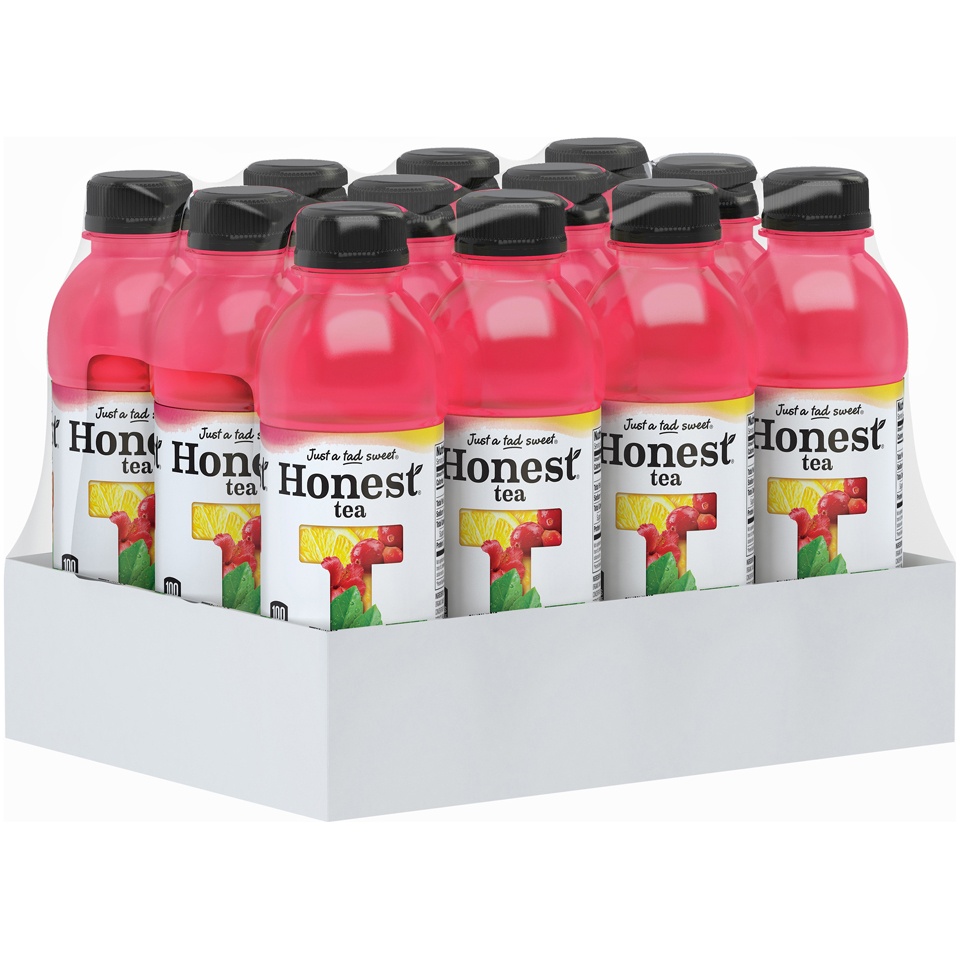 slide 1 of 1, Honest Plastic Tea Ade Cranberry Lemonade Cas, 202.8 oz