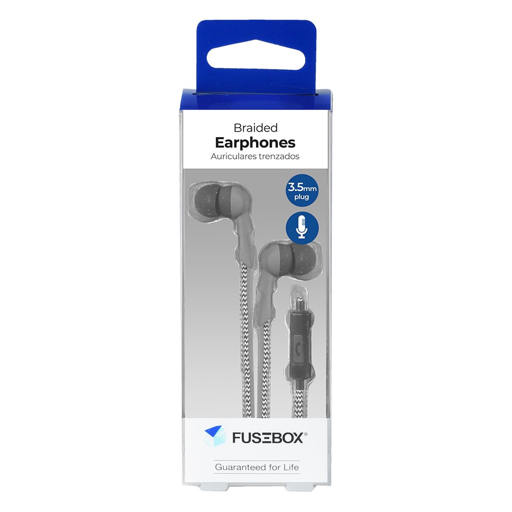 slide 1 of 1, Fusebox Braided Earbuds, 1 ct