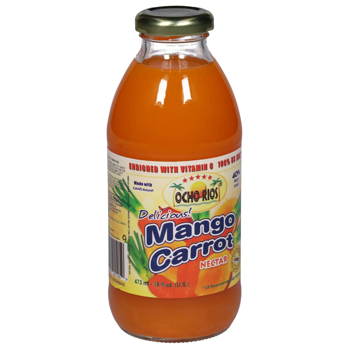 slide 4 of 9, Ocho Rios Mango Carrot Nectar- 16 oz, 16 oz
