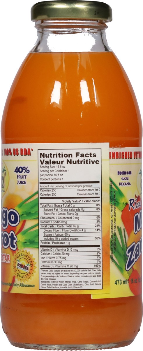 slide 2 of 9, Ocho Rios Mango Carrot Nectar- 16 oz, 16 oz