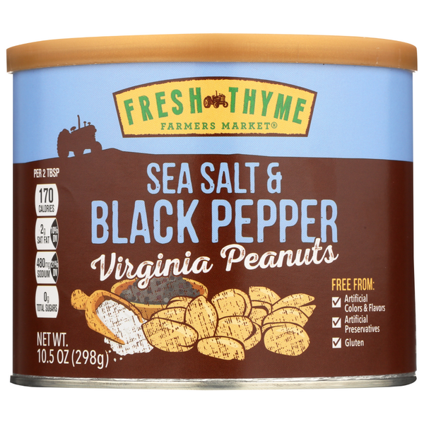 slide 1 of 1, Fresh Thyme Ss N Black Pepper Virginia Peanuts, 1 ct