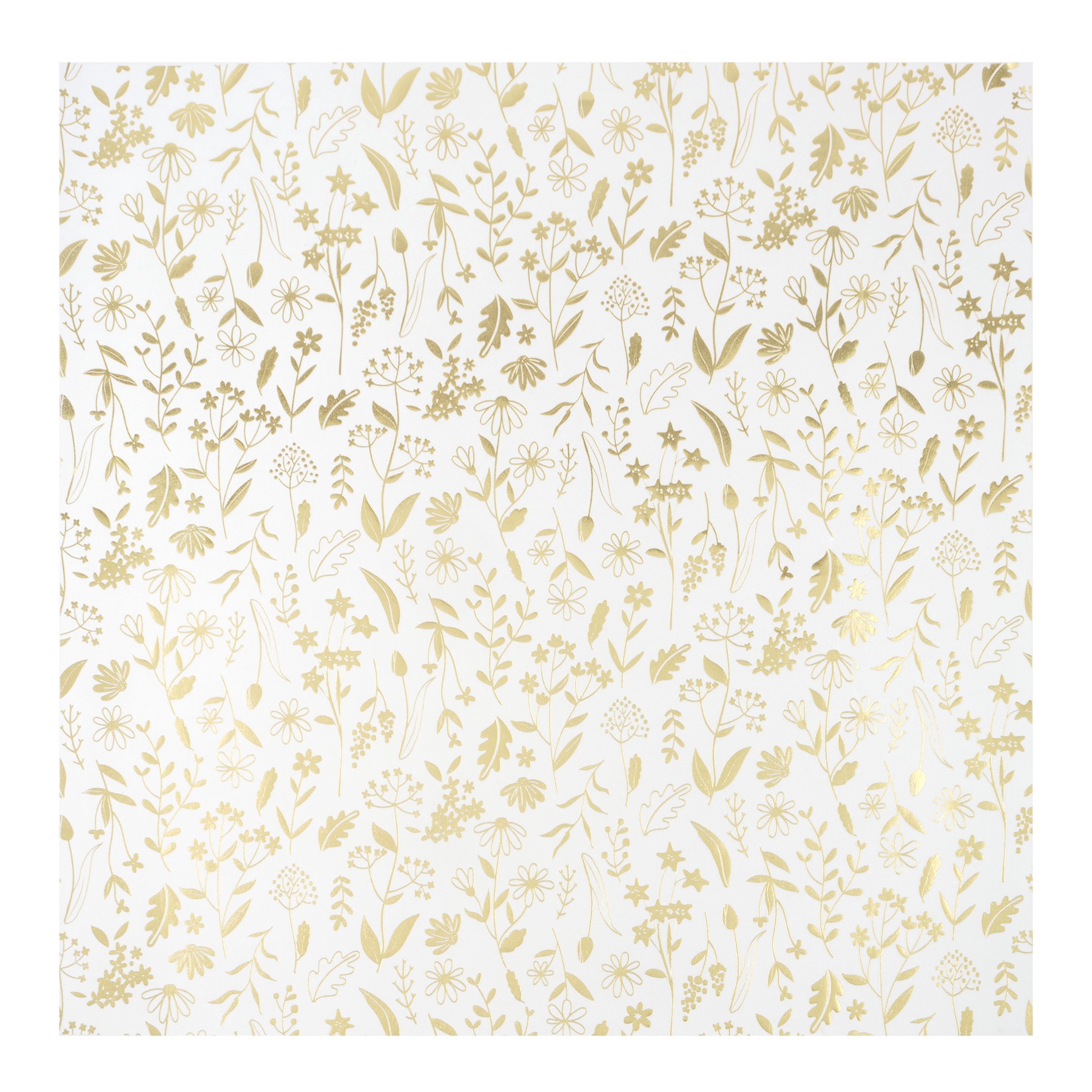 slide 2 of 2, 12" X 12" Gold Plants Vellum Paper By Recollections, 12 in x 12 in