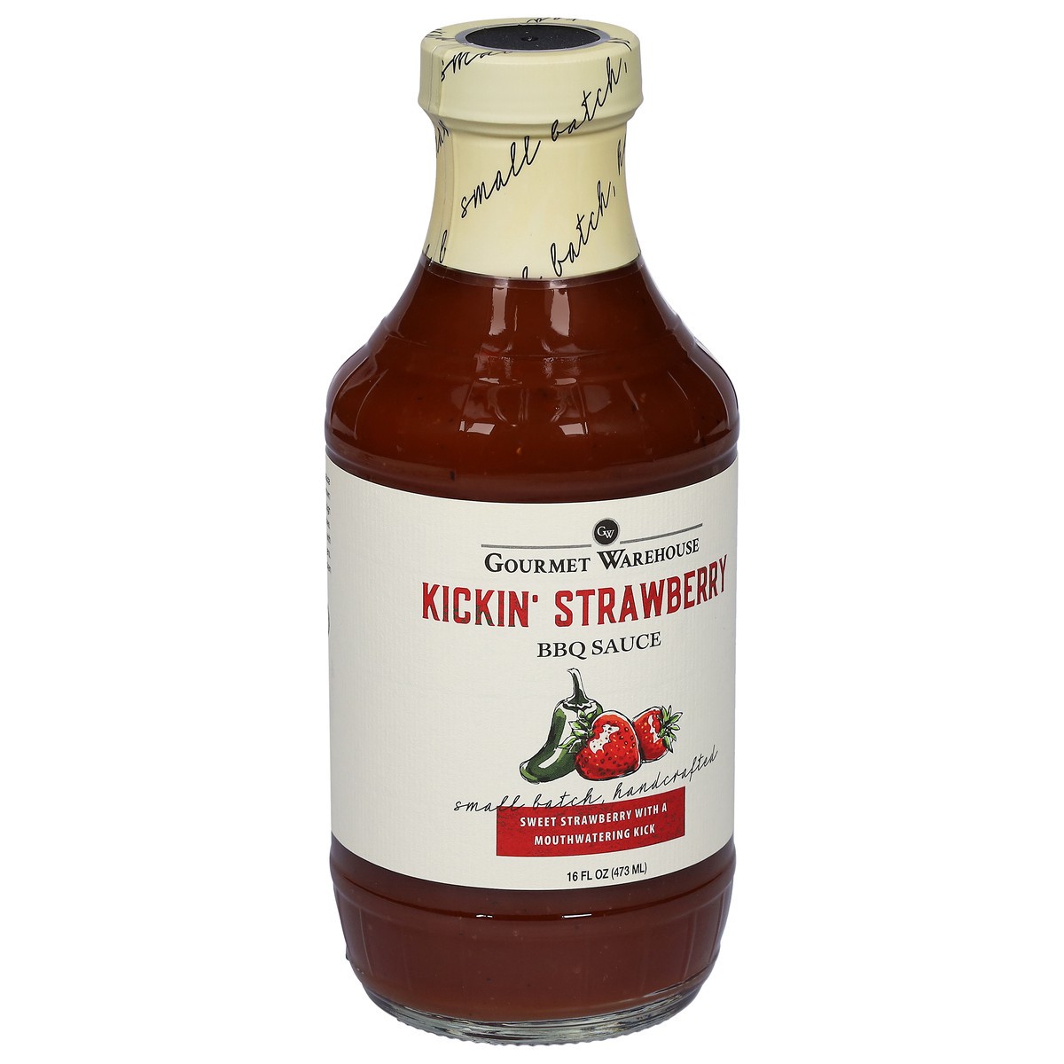 slide 9 of 9, Gourmet Warehouse Kickin' Strawberry BBQ Sauce 16 fl oz, 16 fl oz