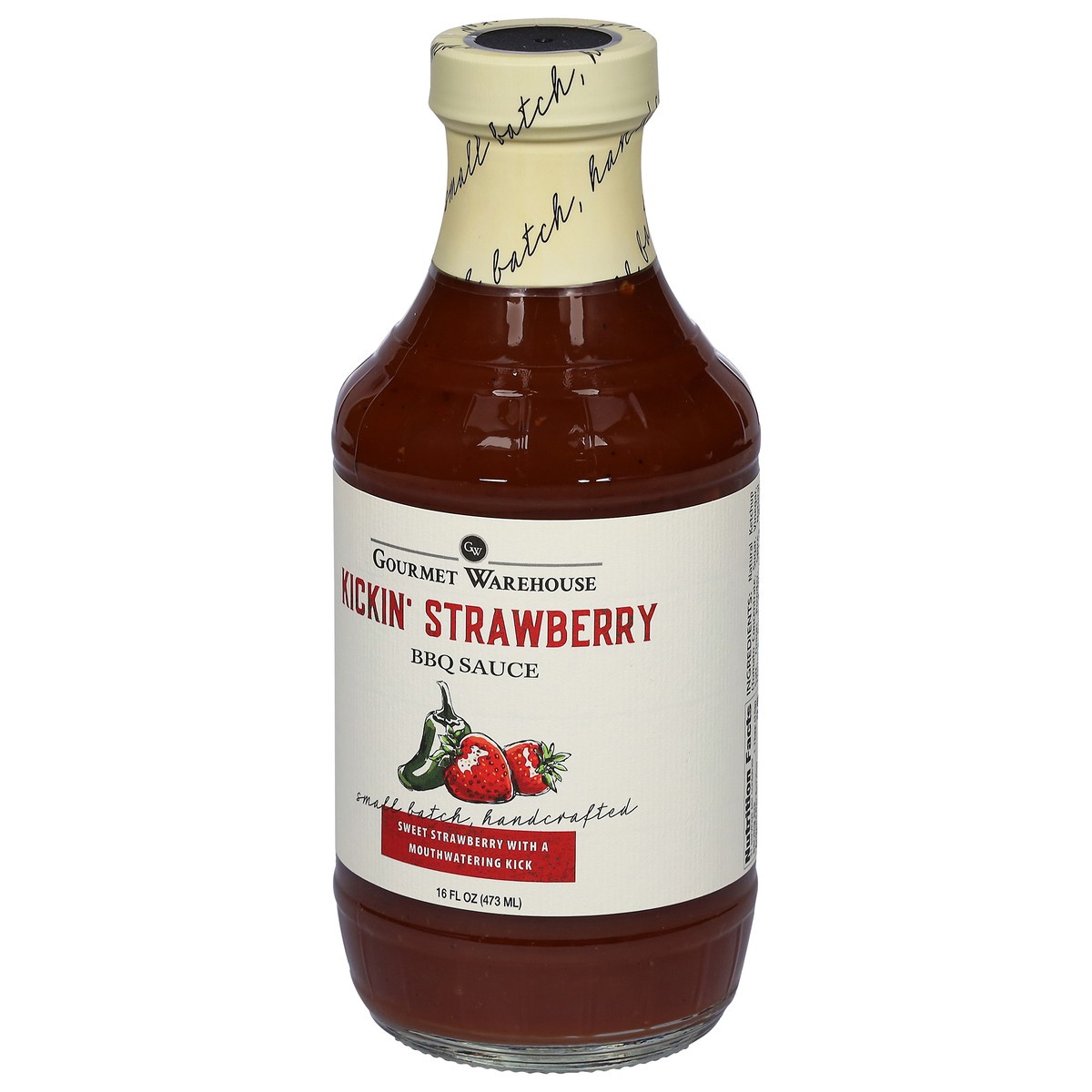 slide 8 of 9, Gourmet Warehouse Kickin' Strawberry BBQ Sauce 16 fl oz, 16 fl oz