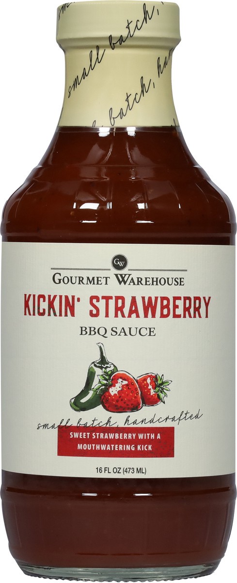 slide 5 of 9, Gourmet Warehouse Kickin' Strawberry BBQ Sauce 16 fl oz, 16 fl oz