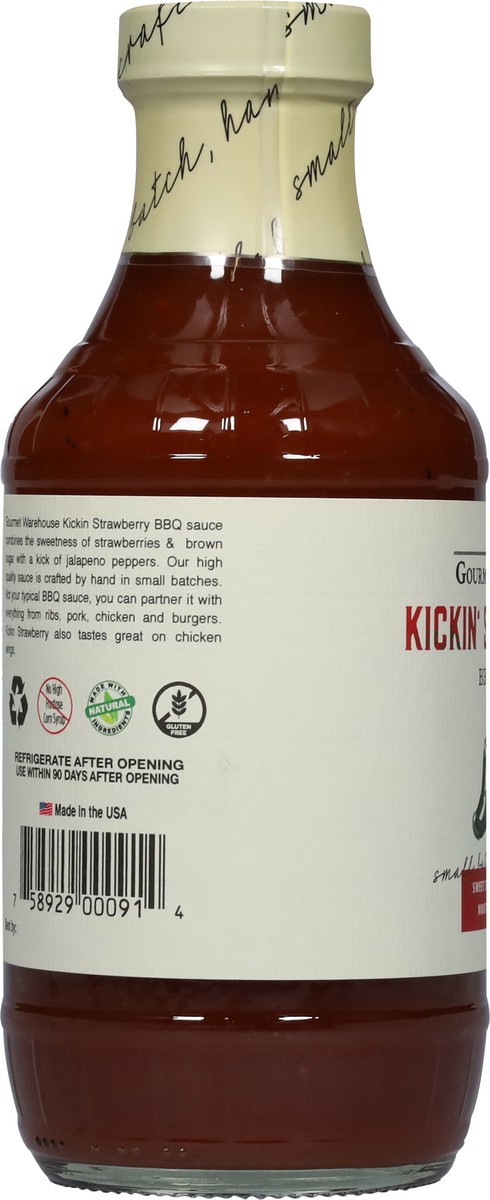 slide 2 of 9, Gourmet Warehouse Kickin' Strawberry BBQ Sauce 16 fl oz, 16 fl oz