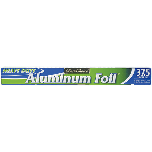 slide 1 of 1, Best Choice Heavy Duty Aluminum Foil 18N, 37.5 sq ft