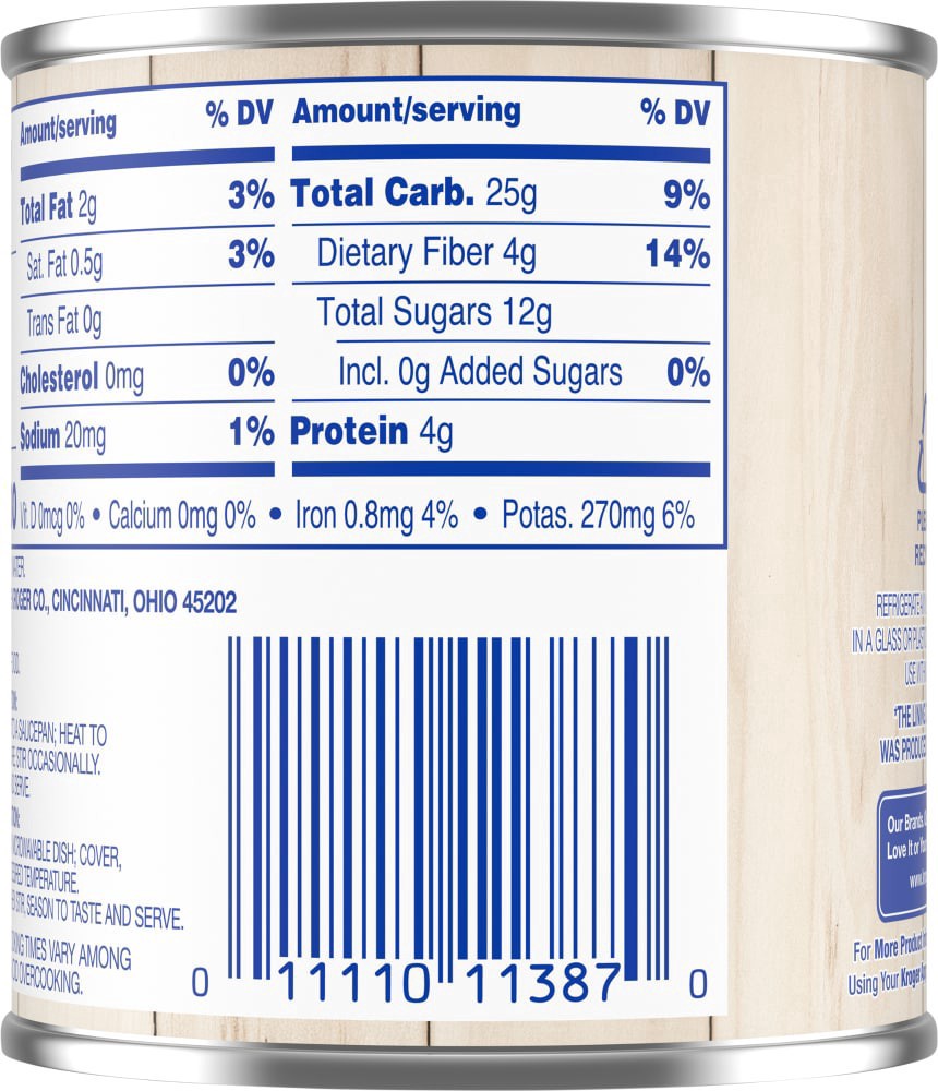 slide 3 of 4, Kroger No Salt Added Whole Kernel Corn, 8.5 oz