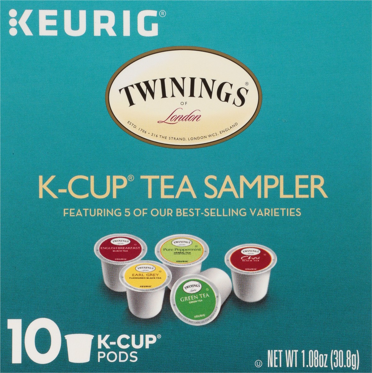 slide 9 of 9, Twinings of London K-cup Tea Sampler - 10 ct, 10 ct