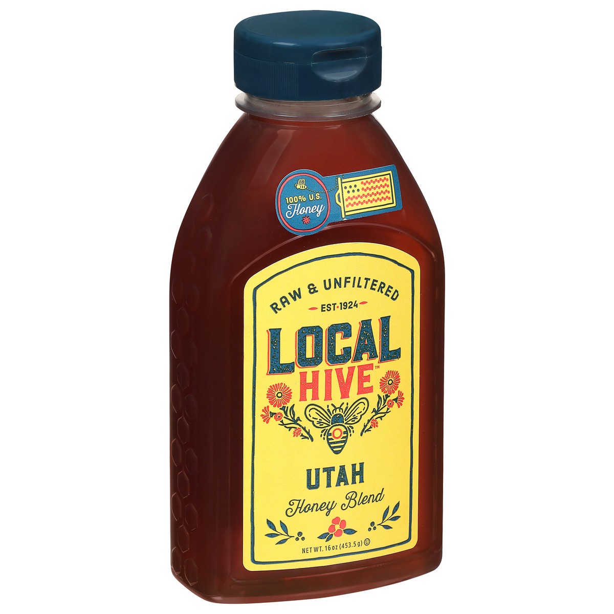 slide 2 of 11, Local Hive Utah Raw & Unfiltered Honey Blend 16 oz, 16 oz