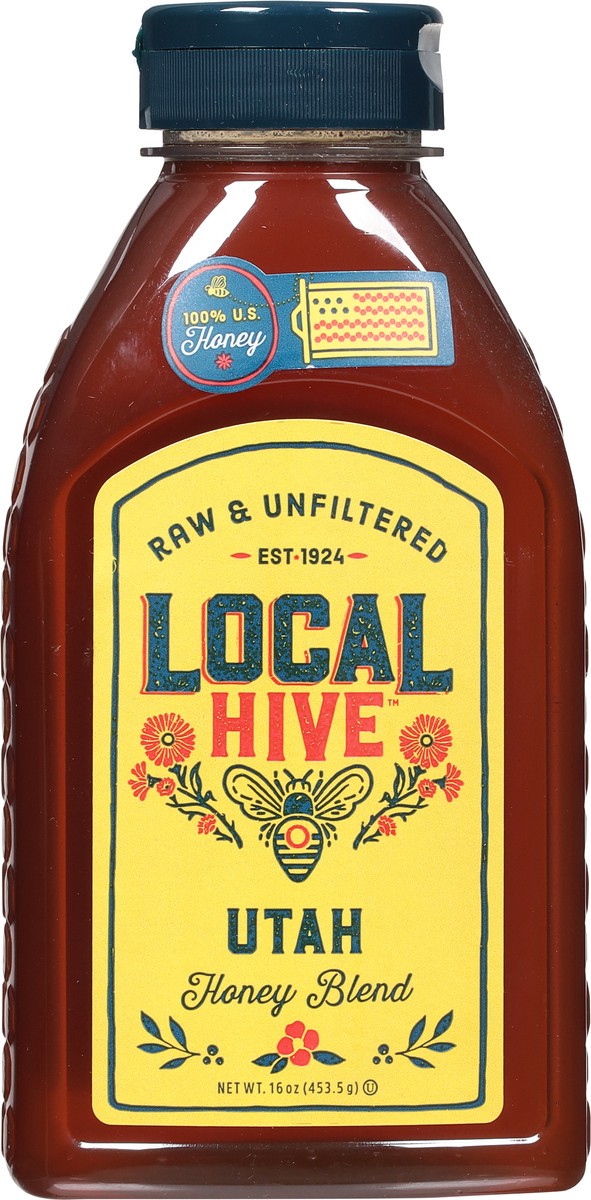 slide 8 of 11, Local Hive Utah Raw & Unfiltered Honey Blend 16 oz, 16 oz