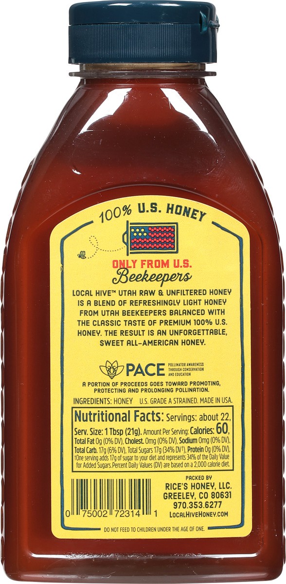 slide 9 of 11, Local Hive Utah Raw & Unfiltered Honey Blend 16 oz, 16 oz