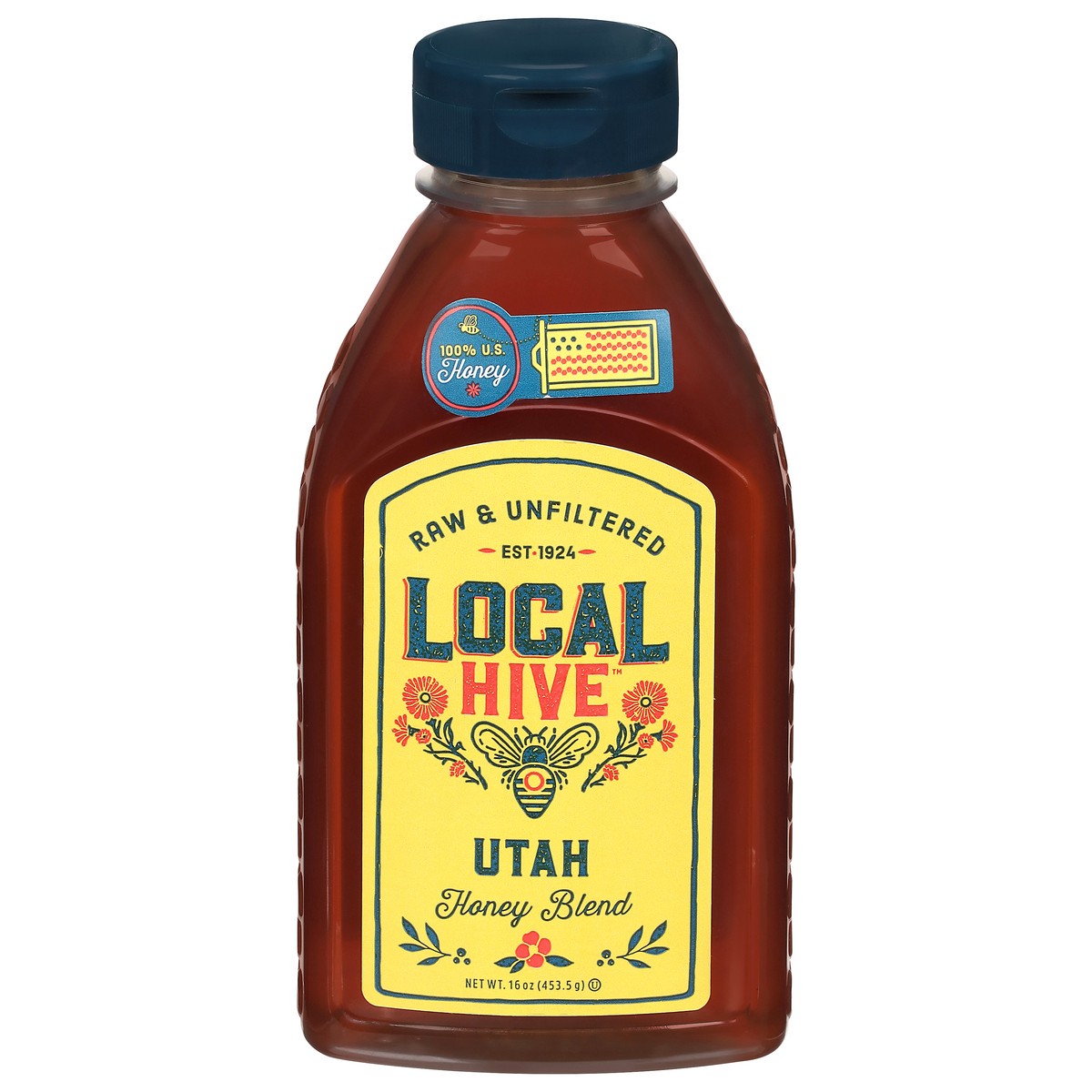 slide 5 of 11, Local Hive Utah Raw & Unfiltered Honey Blend 16 oz, 16 oz