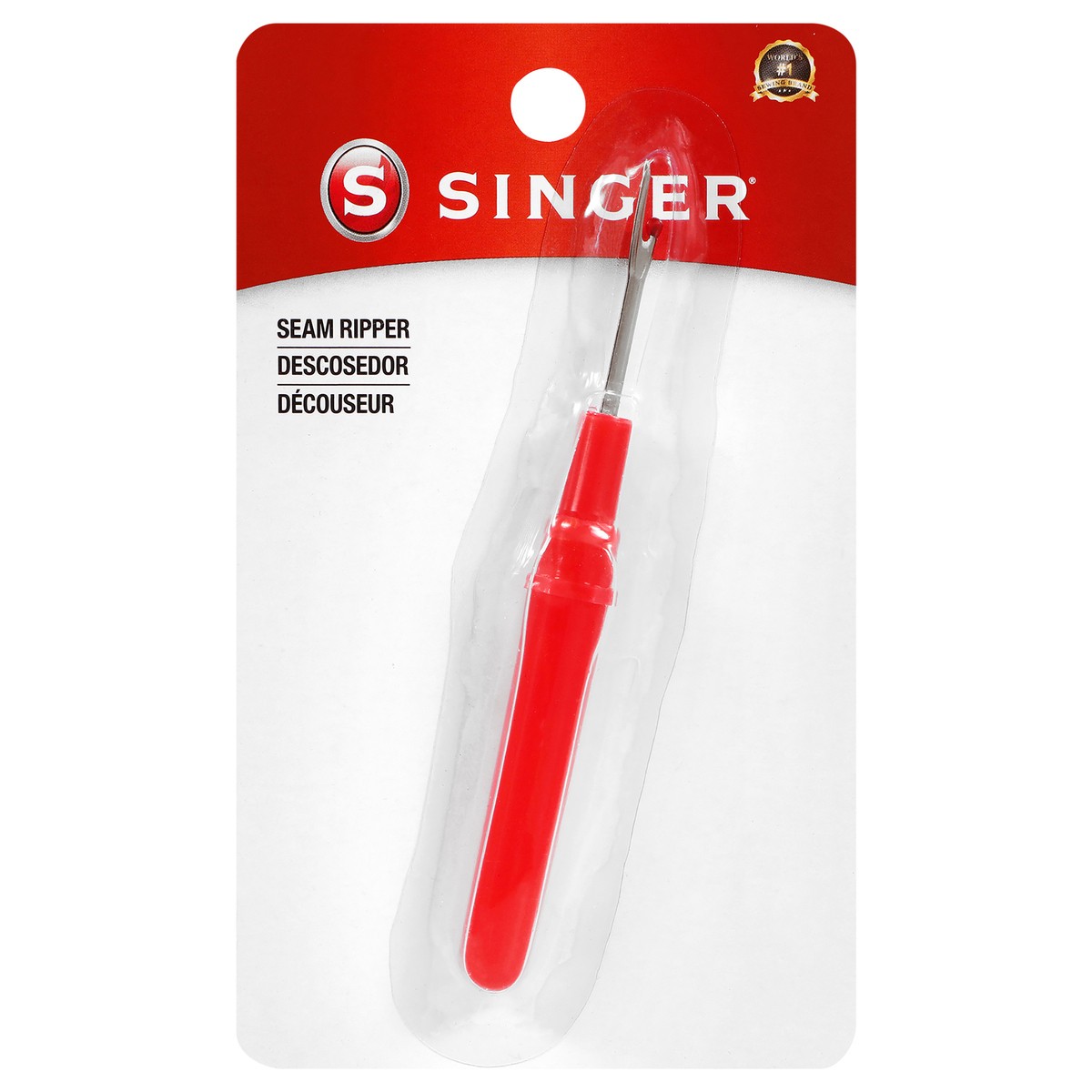 slide 3 of 3, SINGER Seam Ripper, Red, 1 ct