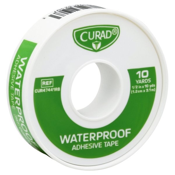 slide 1 of 1, Curad Waterprood Adhesive Tape, 10 yd