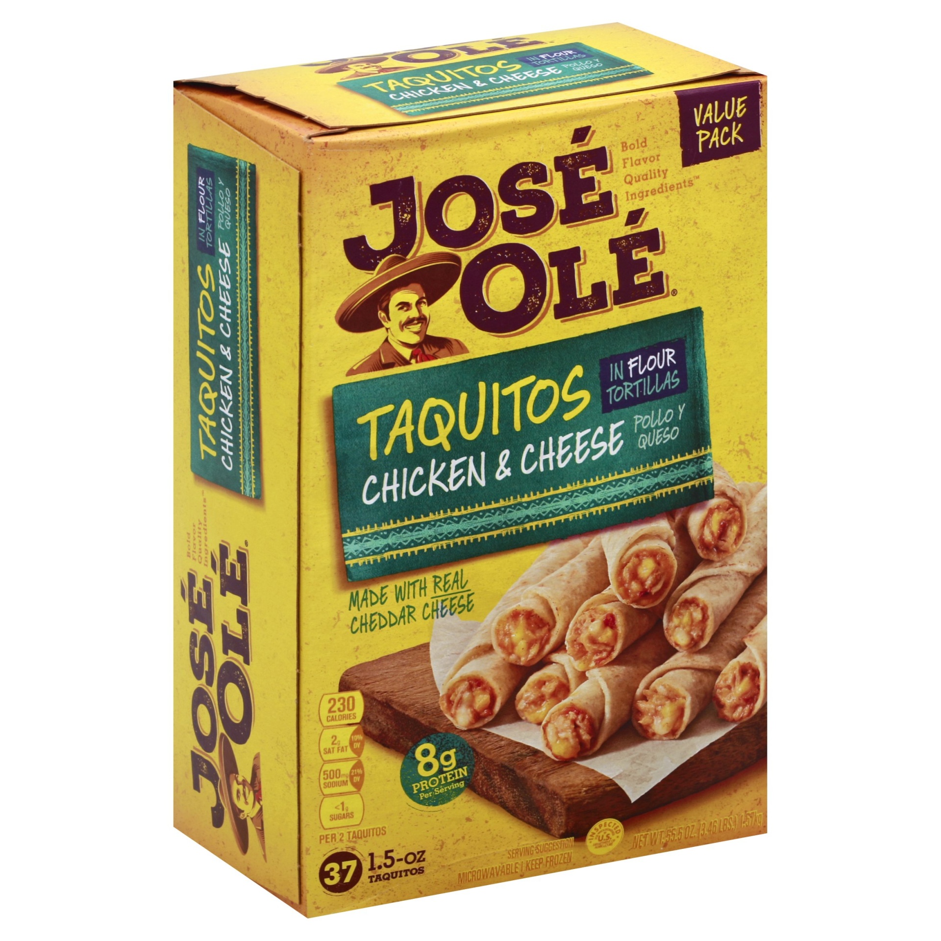 slide 1 of 5, Jose Ole Chicken & Cheese Taquitos, 56 oz