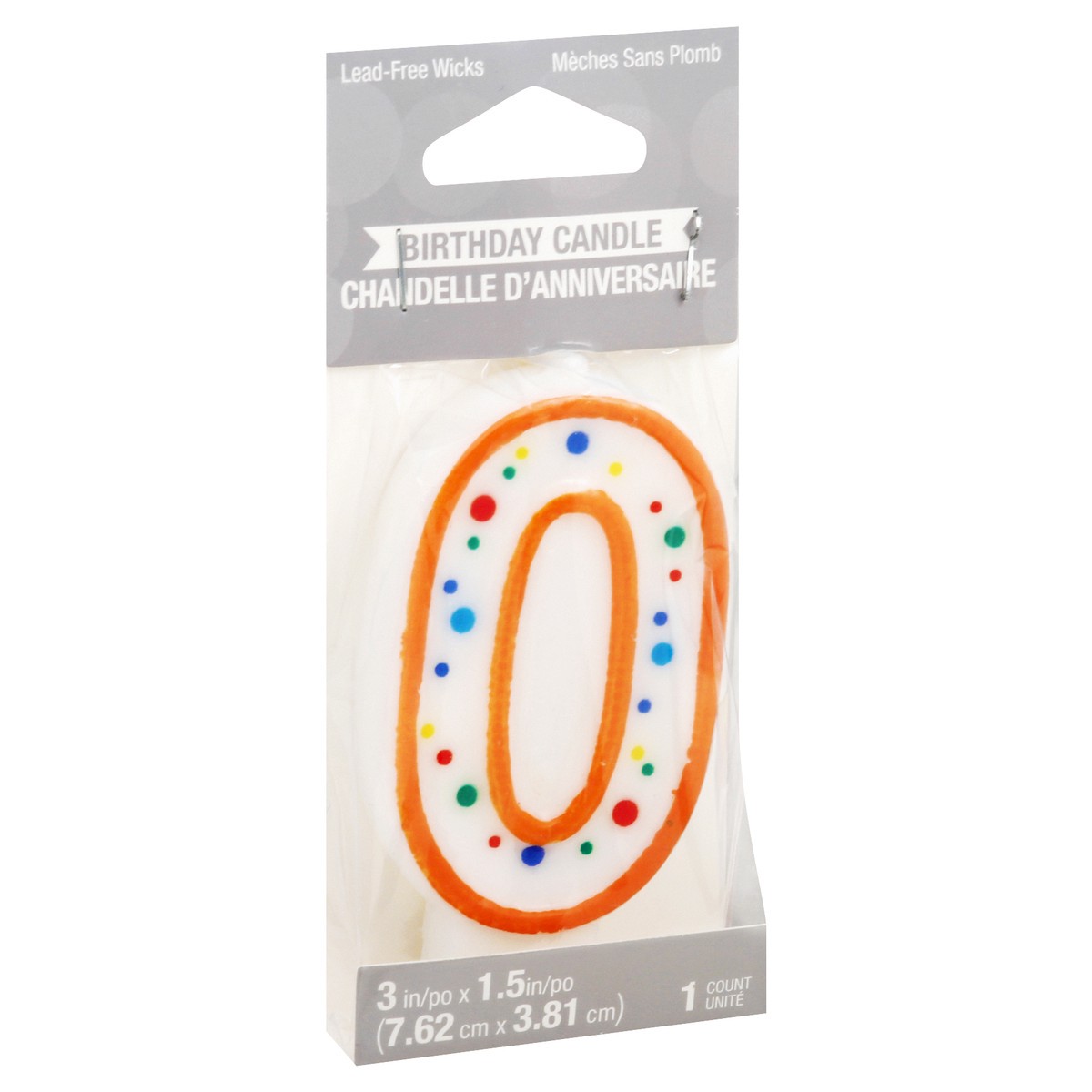 slide 2 of 9, Creative Converting 3 Inch Polka Dots Birthday Candle 1 ea, 1 ct