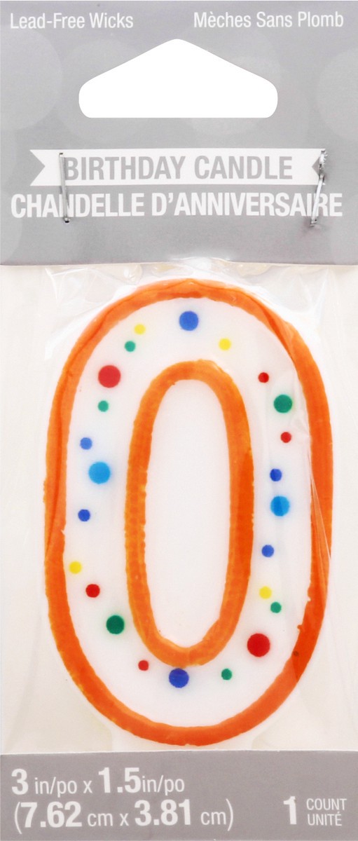 slide 6 of 9, Creative Converting 3 Inch Polka Dots Birthday Candle 1 ea, 1 ct