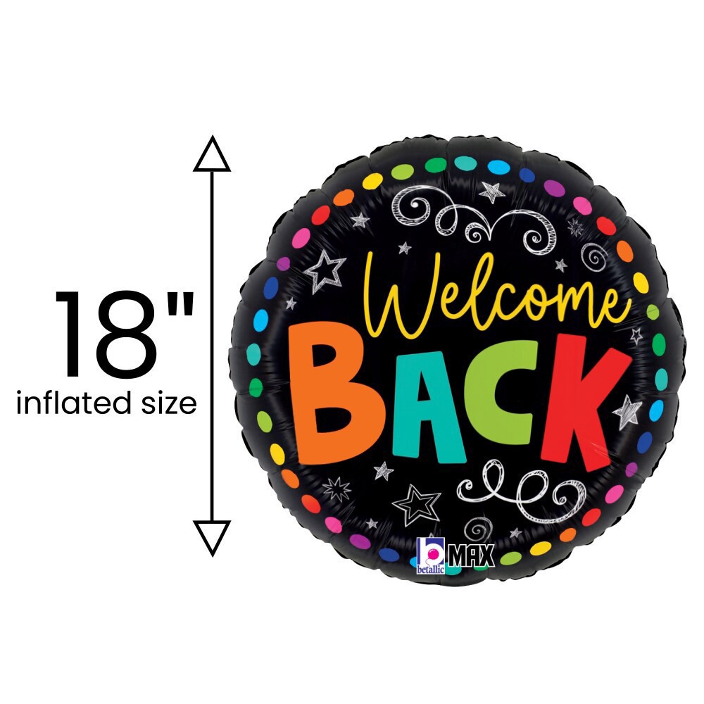 slide 2 of 5, Back to School Welcome Back Helium Filled Balloons, 18 in