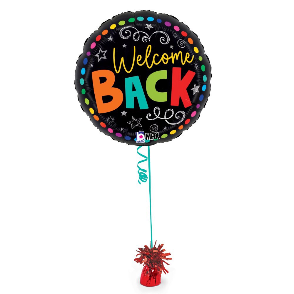 slide 3 of 5, Back to School Welcome Back Helium Filled Balloons, 18 in