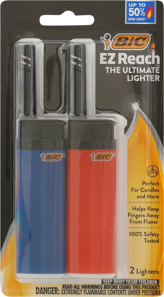 slide 8 of 9, BIC EZ Reach Lighter 2 ea, 1 ct