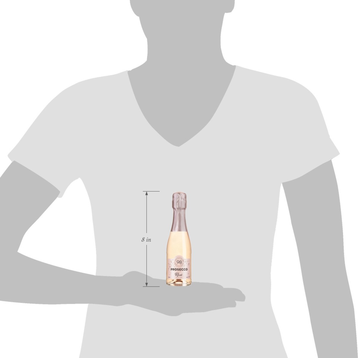 slide 6 of 11, 90+ Cellars Prosecco Rose (single), 187 ml