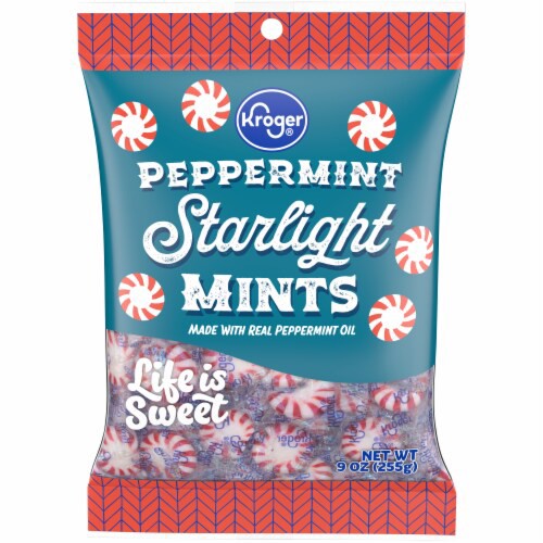 slide 1 of 1, Kroger Peppermint Starlight Mints, 9 oz