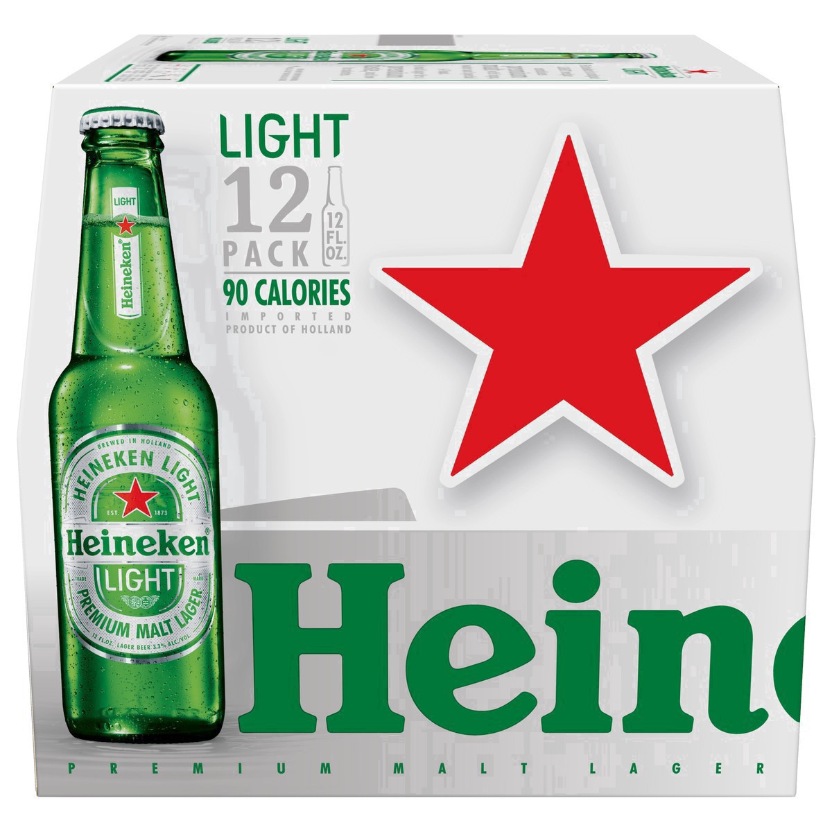slide 9 of 25, Heineken Light Lager Beer, 12 Pack, 12 fl oz Bottles, 12 oz