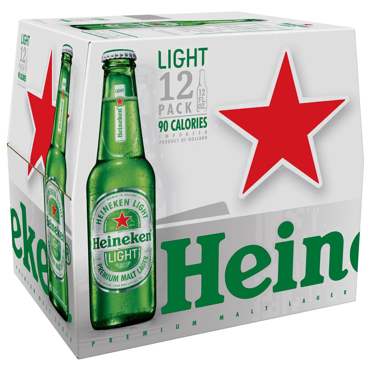 slide 19 of 25, Heineken Light Lager Beer, 12 Pack, 12 fl oz Bottles, 12 oz