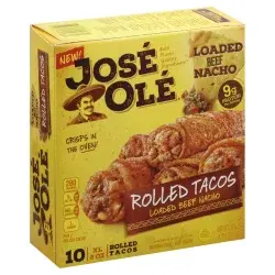 José Olé Loaded Beef Nacho Rolled Tacos