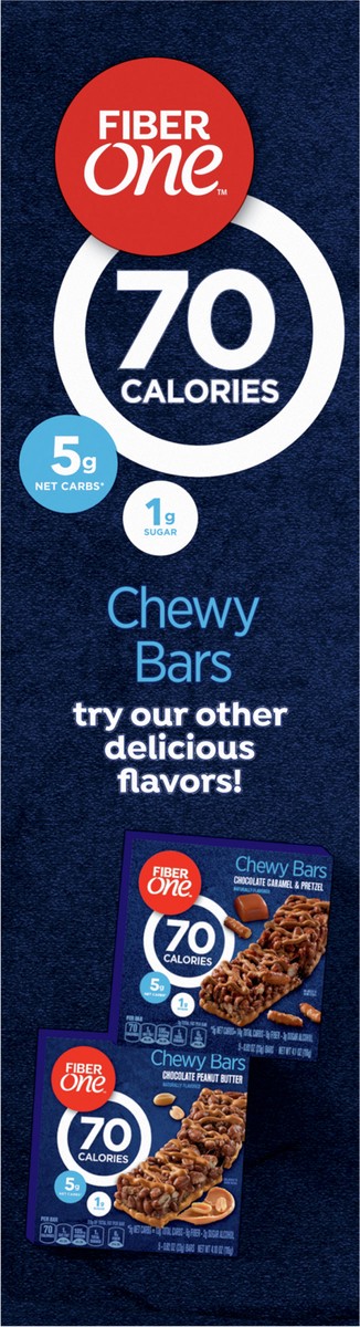 slide 8 of 14, Fiber One 70 Calorie Chewy Snack Bars, Chocolate, 5 ct, 5 ct