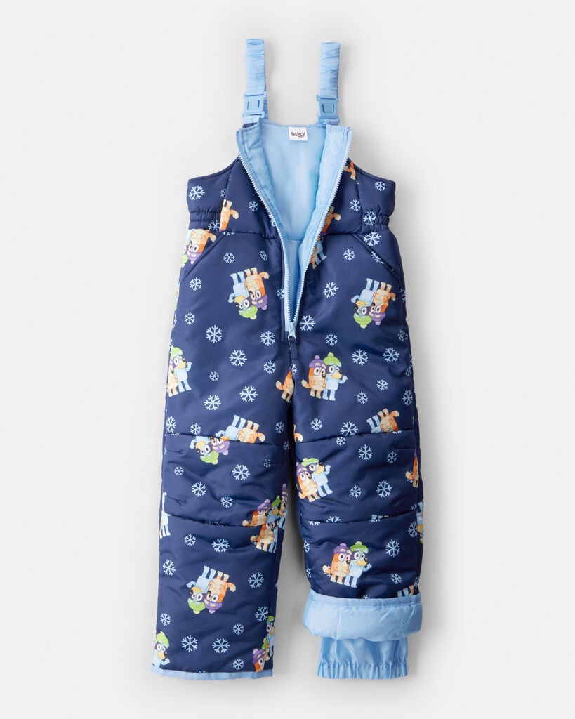 slide 7 of 7, Carter's Toddler 2-Piece Bluey™ Hooded Snowsuit Jacket & Bib Set - Blue Navy 5T, 2 pc