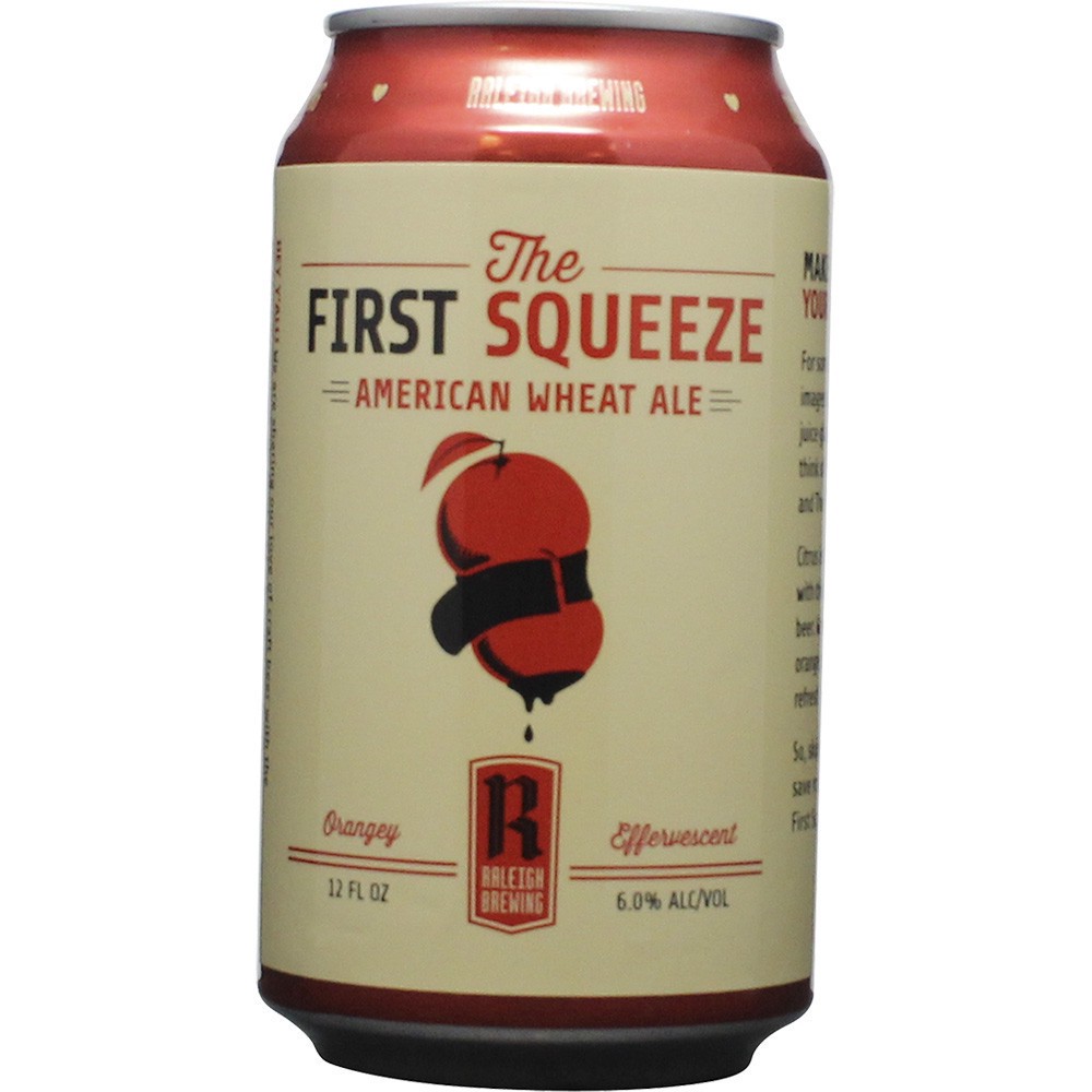 slide 1 of 1, Raleigh Brewing Company Raleigh Brewing The First Squeeze Wheat Ale Can, 6 ct; 12 fl oz